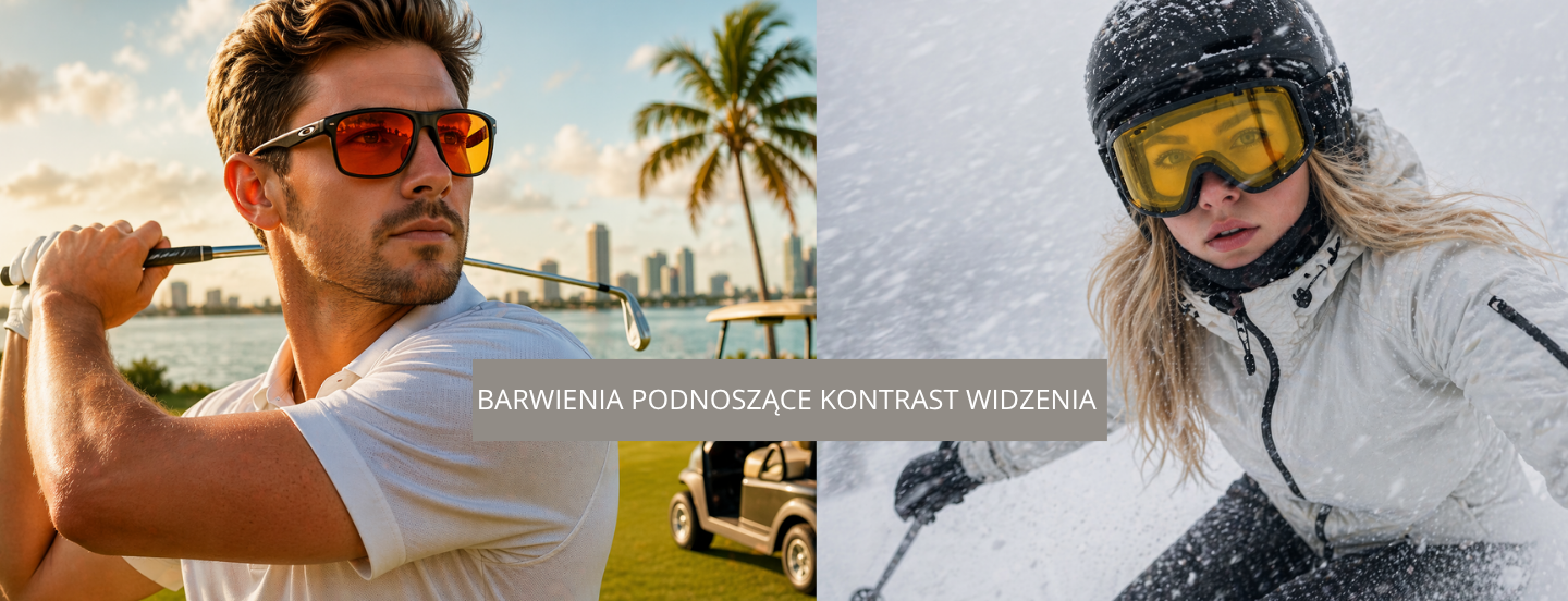 Barwienia soczewek podnoszące kontrast widzenia